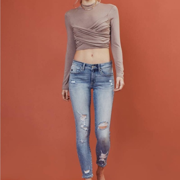 Mid Rise Ankle Skinny Jeans - Picture 4 of 10